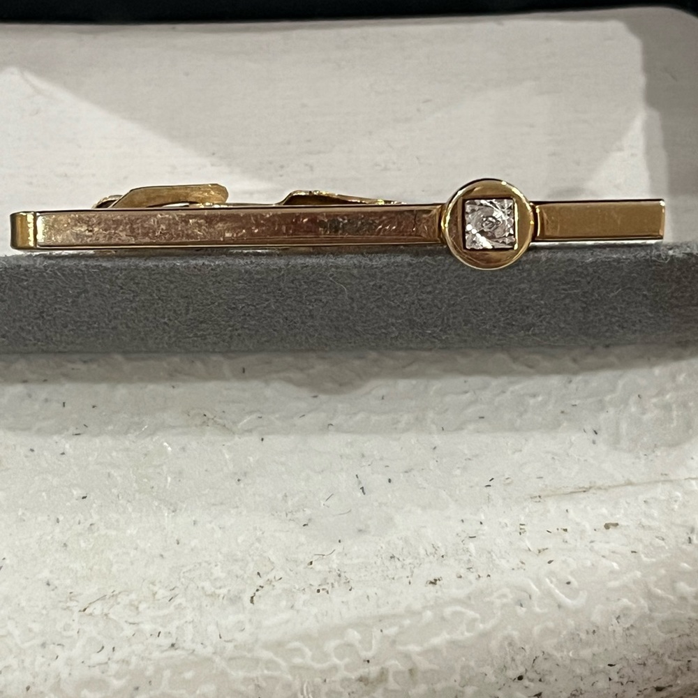 Vintage Foster U.S.A diamond tie bar